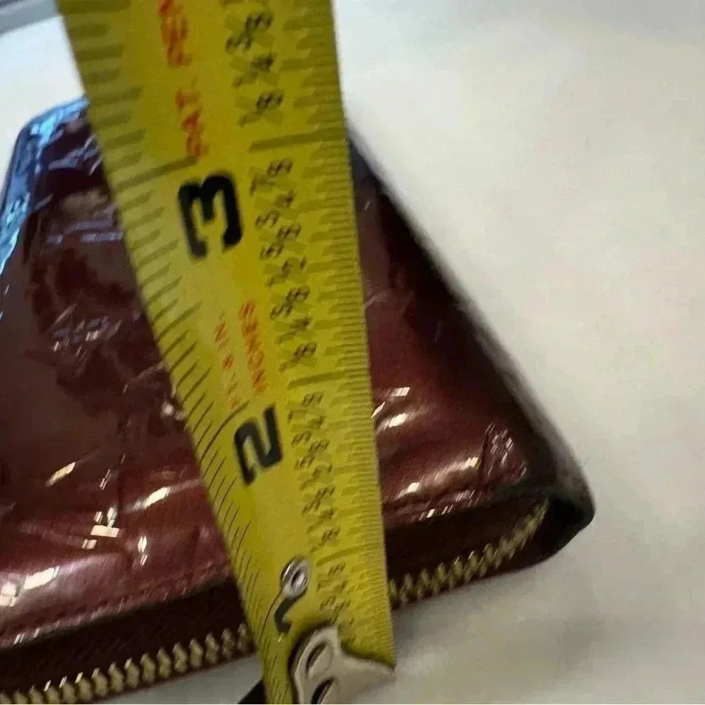 LOUIS VUITTON Long Wallet Zippy Monogram Vernis Bordeaux Date Code SP2120 - Picture 12 of 16